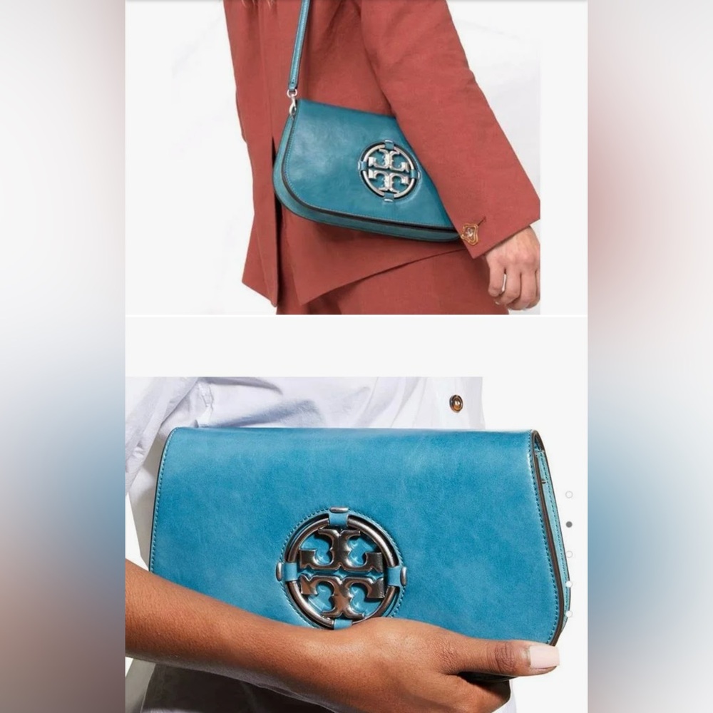 Tory Burch Convertible Miller Glazed Bag with Matching Wallet, BRAND NEW! - Picture 2 of 12